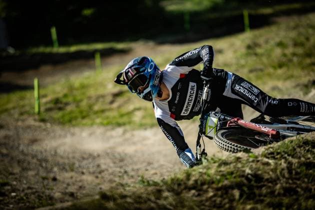 Whoop Mountainbike Downhill Worldcup Val di Sole ALRAN Max COMMENCAL MUC-OFF BY RIDING ADDICTIONat Whoop Mountainbike Downhill Worldcup Val di Sole, 19.06.2025,in , Foto: Sebastian Sternemann