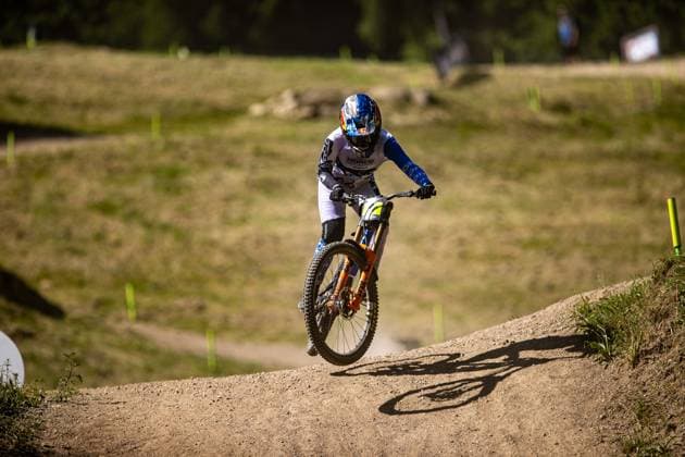 Whoop Mountainbike Downhill Worldcup Val di Sole HEMSTREET Gracey * NORCO RACE DIVISIONat Whoop Mountainbike Downhill Worldcup Val di Sole, 19.06.2025,in , Foto: Sebastian Sternemann