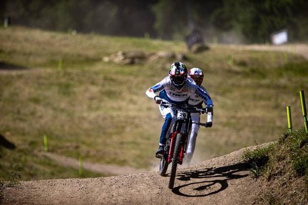 Whoop Mountainbike Downhill Worldcup Val di Sole STEVENS-MCNAB Lachlan * TREK FACTORY RACING DHat Whoop Mountainbike Downhill Worldcup Val di Sole, 19.06.2025,in , Foto: Sebastian Sternemann