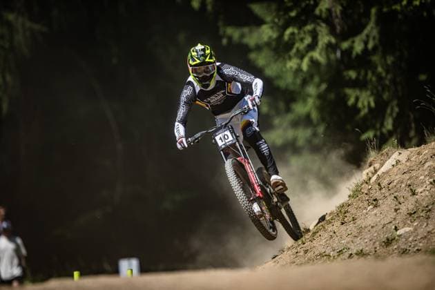Whoop Mountainbike Downhill Worldcup Val di Sole SHAW Luca CANYON CLLCTV FACTORY TEAMat Whoop Mountainbike Downhill Worldcup Val di Sole, 19.06.2025,in , Foto: Sebastian Sternemann