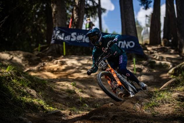 Whoop Mountainbike Downhill Worldcup Val di Sole MARINI Hugo * SCOTT DOWNHILL FACTORYat Whoop Mountainbike Downhill Worldcup Val di Sole, 19.06.2025,in , Foto: Sebastian Sternemann