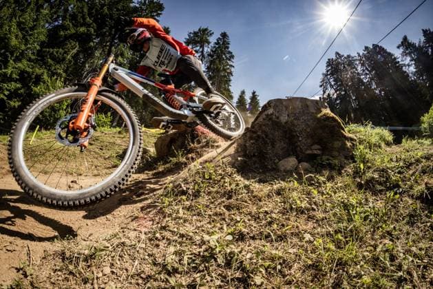 Whoop Mountainbike Downhill Worldcup Val di Sole HARTENSTERN Max CUBE FACTORY RACINGat Whoop Mountainbike Downhill Worldcup Val di Sole, 19.06.2025,in , Foto: Sebastian Sternemann
