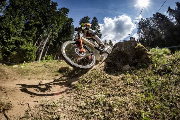 Whoop Mountainbike Downhill Worldcup Val di Sole O CALLAGHAN Oisin * YT MOBat Whoop Mountainbike Downhill Worldcup Val di Sole, 19.06.2025,in , Foto: Sebastian Sternemann