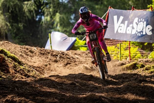 Whoop Mountainbike Downhill Worldcup Val di Sole SEAGRAVE Tahnee ORBEA FMD RACINGat Whoop Mountainbike Downhill Worldcup Val di Sole, 19.06.2025,in , Foto: Sebastian Sternemann