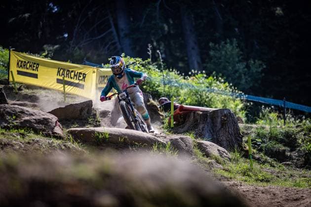 Whoop Mountainbike Downhill Worldcup Val di Sole ILES Finn SPECIALIZED GRAVITYat Whoop Mountainbike Downhill Worldcup Val di Sole, 19.06.2025,in , Foto: Sebastian Sternemann
