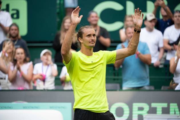 Alexander ZVEREV (GER) Jubel, Jubel, jubeln, Freude, cheers, Tennis Terra Wortmann Open 2025 am 18.06.2025 in der OWL Arena Halle Westfalen, Deutschland. Â
