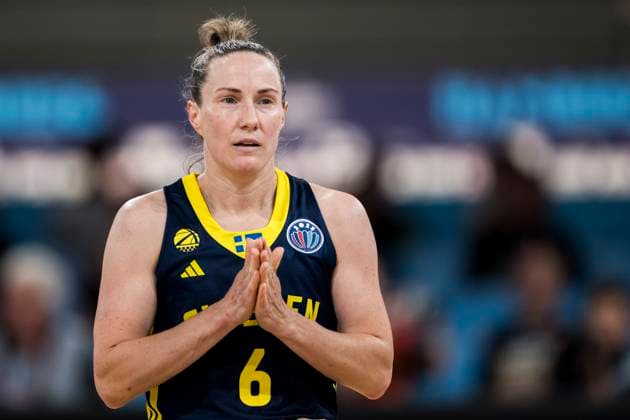 250619 Frida Eldebrink of Sweden during the FIBA Women s Eurobasket 2025 match between Germany and Sweden on June 19, 2025 in Hamburg. Photo: Emma Wallskog BILDBYRAN COP 320 EW0535 basket basketball basket-em basket-em 2025 em fiba womens eurobasket 2025 european championships germany sverige sweden dam bbeng tyskland Copyright: EMMAxWALLSKOG BB250619EW030