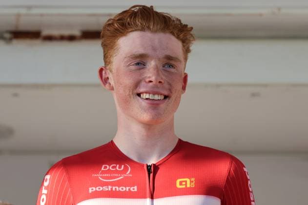19.06.2025, Radsport, Internationales Junioren-Radrennen 37. LVM Saarland Trofeo, 1. Etappe, Der Sieger Noah Lindholm Miller Andersen (Dänemark) Elversberg Ursapharm-Arena an der Kaiserlinde Saarland Deutschland (DEU) Copyright: xSebastianxBachx