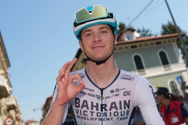 Borgo Alessandro of Bahrain Victorious Development Team during the stage 6 of the Giro Next Gen 2025, Ovada (Al) Acqui Terme (Al), 155 km, Italy - Friday, June 20, 2025. - cycling.  Copyright: xGianxMattiaxD Alberto LaPressex