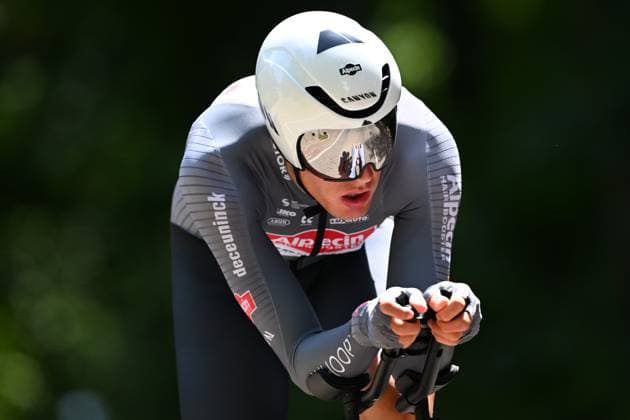 Baloise Belgium Tour 2025 Stage 3 HAM, BELGIUM - JUNE 20 : Wyseure Joran (BEL) of Alpecin - Deceuninck during stage 3 of the 94th edition of Baloise Tour of Belgium an UCI ProSeries 2.Pro Individual Time Trial stage for Men Elite of 9.7 km with start in Tessenderlo and finish in Ham on June 20, 2025 in Ham, Belgium, 20 06 2025 Ham Belgium  Copyright: xTomasxSiskx