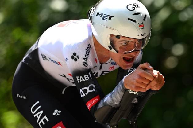 Baloise Belgium Tour 2025 Stage 3 HAM, BELGIUM - JUNE 20 : Staes Gibbe (BEL) of UAE Team Emirates during stage 3 of the 94th edition of Baloise Tour of Belgium an UCI ProSeries 2.Pro Individual Time Trial stage for Men Elite of 9.7 km with start in Tessenderlo and finish in Ham on June 20, 2025 in Ham, Belgium, 20 06 2025 Ham Belgium  Copyright: xTomasxSiskx