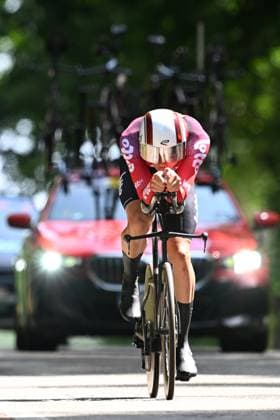 Baloise Belgium Tour 2025 Stage 3 HAM, BELGIUM - JUNE 20 : Giddings Joshua (GBR) of Lotto during stage 3 of the 94th edition of Baloise Tour of Belgium an UCI ProSeries 2.Pro Individual Time Trial stage for Men Elite of 9.7 km with start in Tessenderlo and finish in Ham on June 20, 2025 in Ham, Belgium, 20 06 2025 Ham Belgium  Copyright: xTomasxSiskx