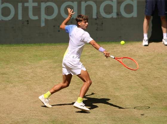photo : Flavio COBOLLI (ITA) verliert in 2 Sätzen gegen ZVEREV (GER) Tennis-Turnier Terra Wortmann Cup im Gerry Weber Sportpark (OWL-Arena) in Halle Westfalen am Fr. 20.06.2025