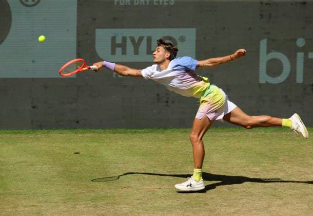 photo : Flavio COBOLLI (ITA) verliert in 2 Sätzen gegen ZVEREV (GER) Tennis-Turnier Terra Wortmann Cup im Gerry Weber Sportpark (OWL-Arena) in Halle Westfalen am Fr. 20.06.2025