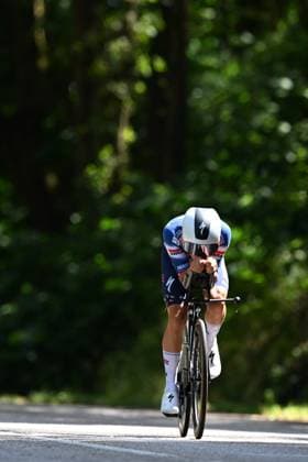 Baloise Belgium Tour 2025 Stage 3 HAM, BELGIUM - JUNE 20 : Hayter Ethan (GBR) of Soudal Quick-Step during stage 3 of the 94th edition of Baloise Tour of Belgium an UCI ProSeries 2.Pro Individual Time Trial stage for Men Elite of 9.7 km with start in Tessenderlo and finish in Ham on June 20, 2025 in Ham, Belgium, 20 06 2025 Ham Belgium  Copyright: xTomasxSiskx