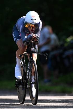 Baloise Belgium Tour 2025 Stage 3 HAM, BELGIUM - JUNE 20 : Philipsen Jasper (BEL) of Alpecin - Deceuninck during stage 3 of the 94th edition of Baloise Tour of Belgium an UCI ProSeries 2.Pro Individual Time Trial stage for Men Elite of 9.7 km with start in Tessenderlo and finish in Ham on June 20, 2025 in Ham, Belgium, 20 06 2025 Ham Belgium  Copyright: xTomasxSiskx