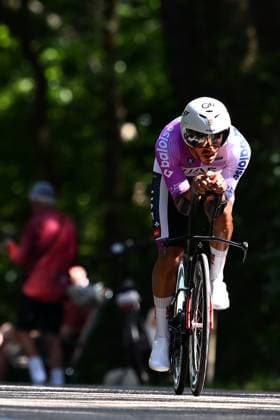 Baloise Belgium Tour 2025 Stage 3 HAM, BELGIUM - JUNE 20 : Baroncini Filippo (ITA) of UAE Team Emirates during stage 3 of the 94th edition of Baloise Tour of Belgium an UCI ProSeries 2.Pro Individual Time Trial stage for Men Elite of 9.7 km with start in Tessenderlo and finish in Ham on June 20, 2025 in Ham, Belgium, 20 06 2025 Ham Belgium  Copyright: xTomasxSiskx