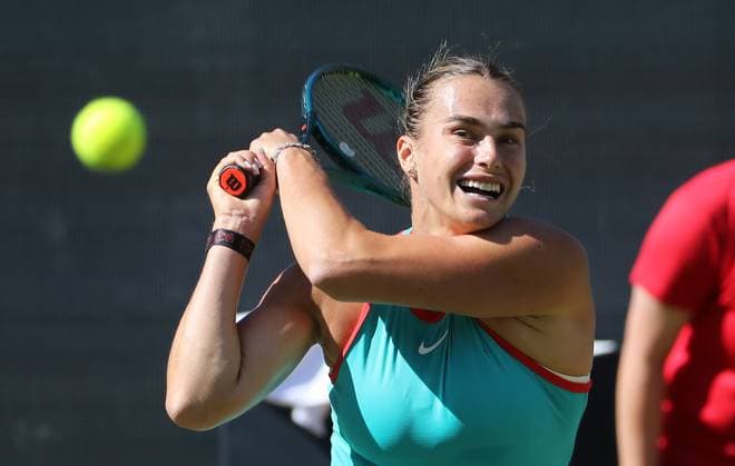 Aryna Sabalenka (BLR) im Steffi Graf Stadion HYLO Berlin Tennis Open Damen auf Rasen 20.06.2025