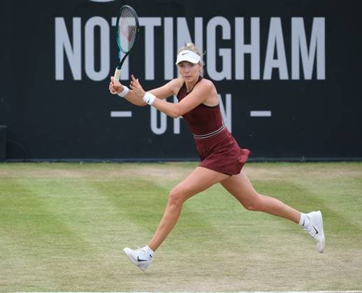 Nottingham Tennis Centre Nottingham, England - Katie Boulter in action during the match with Mccartney Kessler at the Lexus Nottingham Tennis Open, Quarterfinals, June 20th 2025. (Paul Bonser SPP) Copyright: xPaulxBonser SPPx spp-en-PaBo-Lexus Nottingham Open 3760