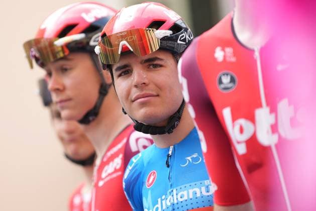 Jarno Widar (Lotto Development Team) during the stage 7 of the Giro Next Gen 2025, Bra (Cn) Prato Nevoso, 166 km, Italy - Saturday, June 21, 2025. - cycling.  Copyright: xGianxMattiaxD Albertox LaPressex