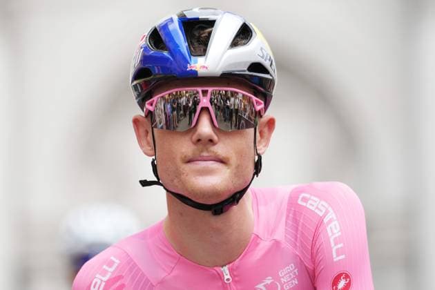 Luke Tuckwell of the Red Bull - Bora - Hansgrohe Rookies Pink Jersey during the stage 7 of the Giro Next Gen 2025, Bra (Cn) Prato Nevoso, 166 km, Italy - Saturday, June 21, 2025. - cycling.  Copyright: xGianxMattiaxD Albertox LaPressex