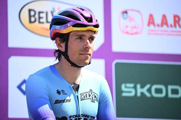 Baloise Belgium Tour 2025 Stage 4 DURBUY, BELGIUM - JUNE 21 : Toupalik Adam (CZE) of Unibet Tietema Rockets onµ during stage 4 of the 94th edition of Baloise Tour of Belgium an UCI ProSeries 2.Pro cycling road race stage for Men Elite of 173.4 km with start in Durbuy and finish in Durbuy on June 21, 2025 in Durbuy, Belgium, 21 06 2025 ( Motordriver Guy De Vuyst - Durbuy Belgium  Copyright: xTomasxSiskx