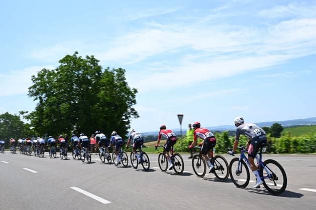 Tour de Suisse 2025 Stage 7 EMMETTEN, SWITZERLAND - JUNE 21 : Illustration picture Janssens Jimmy (BEL) of Alpecin - Deceuninck during stage 7 of the 88th edition of Tour de Suisse an UCI World Tour 2.UWT cycling road race stage for Men Elite of 207.3 km with start in Neuhausen am Rheinfall and finish in Emmetten on June 21, 2025 in Emmetten, Switzerland, 21 06 2025 ( Motordriver Kenny Verfaillie - Emmetten Switzerland  Copyright: xVincentxKalutx