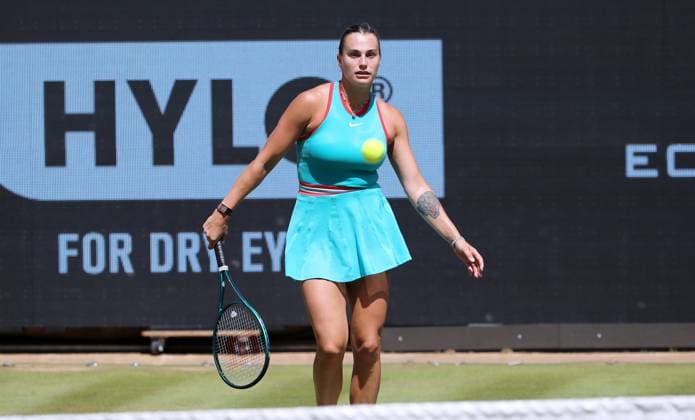 Aryna Sabalenka (BLR) im Steffi Graf Stadion Halbfinale HYLO Berlin Tennis Open Damen auf Rasen 21.06.2025