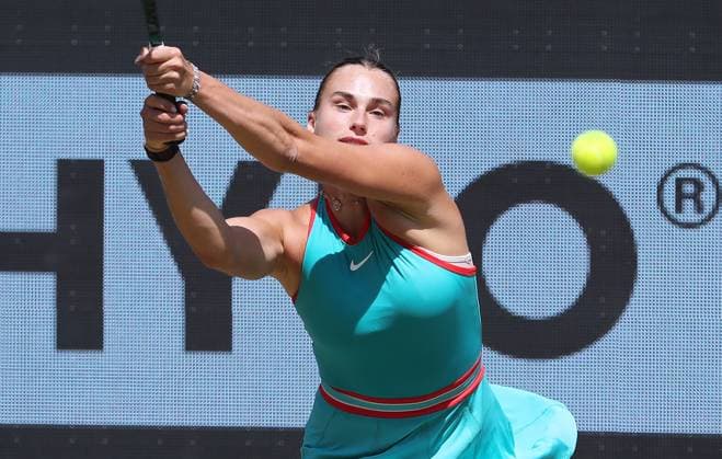 Aryna Sabalenka (BLR) im Steffi Graf Stadion Halbfinale HYLO Berlin Tennis Open Damen auf Rasen 21.06.2025