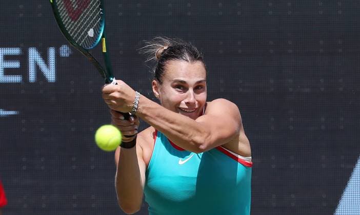 Aryna Sabalenka (BLR) im Steffi Graf Stadion Halbfinale HYLO Berlin Tennis Open Damen auf Rasen 21.06.2025