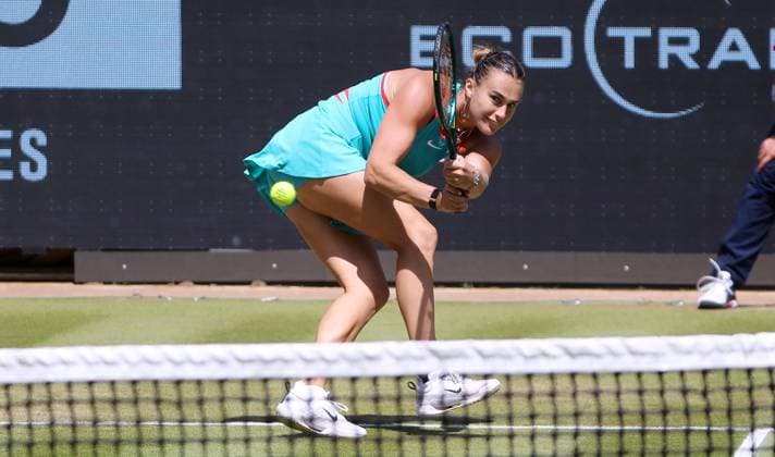 Aryna Sabalenka (BLR) im Steffi Graf Stadion Halbfinale HYLO Berlin Tennis Open Damen auf Rasen 21.06.2025