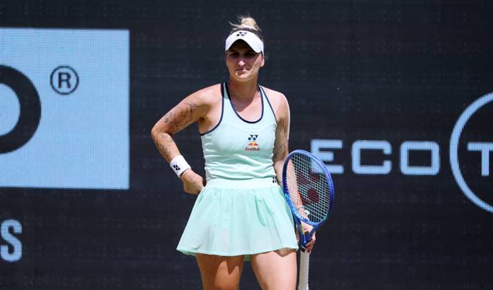 Marketa Vondrousova (CZE) im Steffi Graf Stadion Halbfinale HYLO Berlin Tennis Open Damen auf Rasen 21.06.2025
