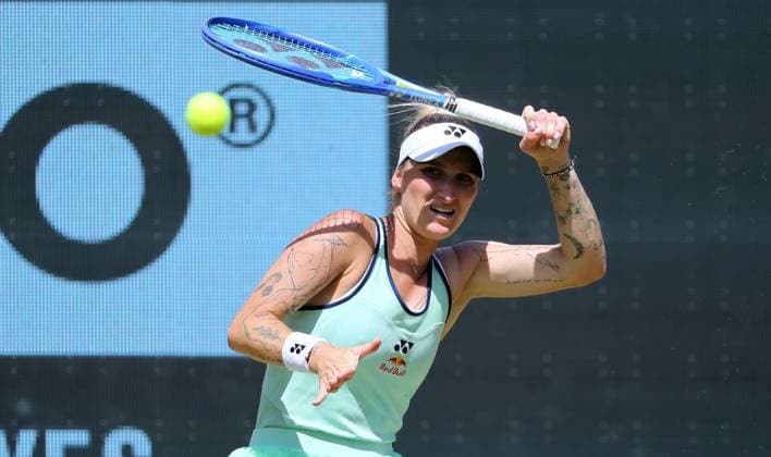 Marketa Vondrousova (CZE) im Steffi Graf Stadion Halbfinale HYLO Berlin Tennis Open Damen auf Rasen 21.06.2025