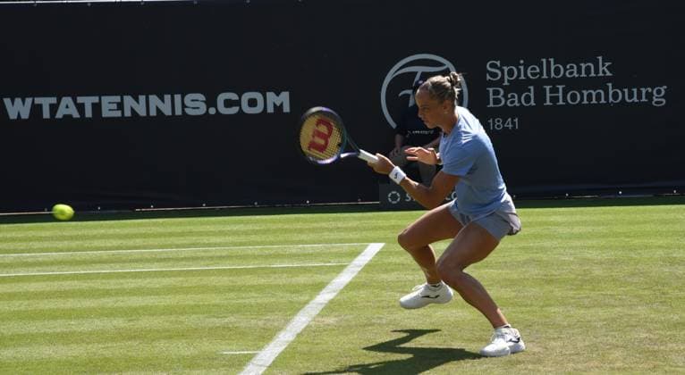 21.06.2025 Bad Homburg OPEN 2025 Tennis Damen Turnier WTA, Tennis Damen Match Veronika Kudermetova (Russland) gegen Arantxa Rus (NL) Bild zeigt: Arantxa Rus (NL)