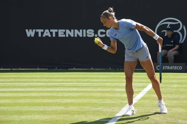 21.06.2025 Bad Homburg OPEN 2025 Tennis Damen Turnier WTA, Tennis Damen Match Veronika Kudermetova (Russland) gegen Arantxa Rus (NL) Bild zeigt: Arantxa Rus (NL)