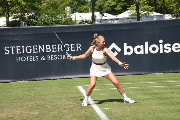 21.06.2025 Bad Homburg OPEN 2025 Tennis Damen Turnier WTA, Tennis Damen Match Cat McNally (USA) gegen Victoria Azarenka belarussisch v.l., Bild zeigt Victoria Azarenka