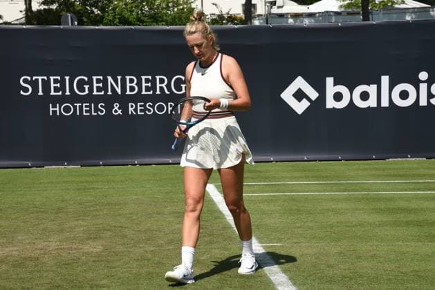21.06.2025 Bad Homburg OPEN 2025 Tennis Damen Turnier WTA, Tennis Damen Match Cat McNally (USA) gegen Victoria Azarenka belarussisch v.l., Bild zeigt Victoria Azarenka