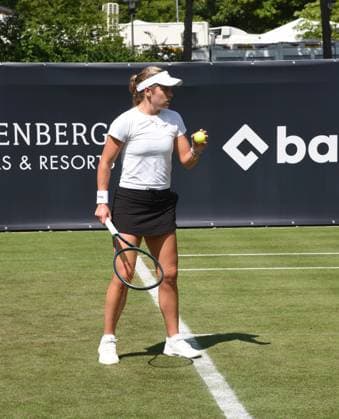 21.06.2025 Bad Homburg OPEN 2025 Tennis Damen Turnier WTA, Tennis Damen Match Cat McNally (USA) gegen Victoria Azarenka (belarussisch) v.l., Bild zeigt Cat McNally (USA)