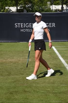 21.06.2025 Bad Homburg OPEN 2025 Tennis Damen Turnier WTA, Tennis Damen Match Cat McNally (USA) gegen Victoria Azarenka (belarussisch) v.l., Bild zeigt Cat McNally (USA)