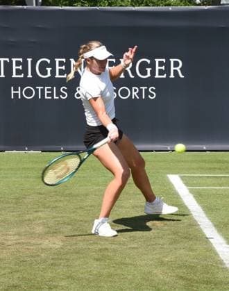 21.06.2025 Bad Homburg OPEN 2025 Tennis Damen Turnier WTA, Tennis Damen Match Cat McNally (USA) gegen Victoria Azarenka (belarussisch) v.l., Bild zeigt Cat McNally (USA)