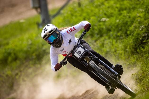 Whoop Mountainbike Downhill Worldcup Val di Sole NEF Gianna at Whoop Mountainbike Downhill Worldcup Val di Sole, 21.06.2025,in , Foto: Sebastian Sternemann