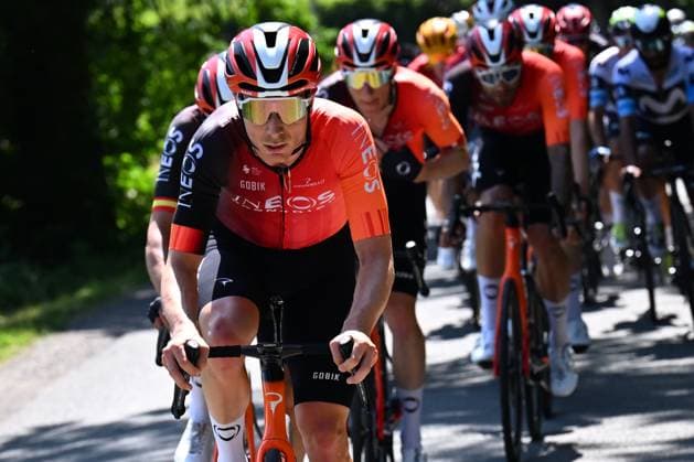 Baloise Belgium Tour 2025 Stage 4 DURBUY, BELGIUM - JUNE 21 : Rider of Ineos Grenadiers in action during stage 4 of the 94th edition of Baloise Tour of Belgium an UCI ProSeries 2.Pro cycling road race stage for Men Elite of 173.4 km with start in Durbuy and finish in Durbuy on June 21, 2025 in Durbuy, Belgium, 21 06 2025 ( Motordriver Guy De Vuyst - Durbuy Belgium  Copyright: xTomasxSiskx