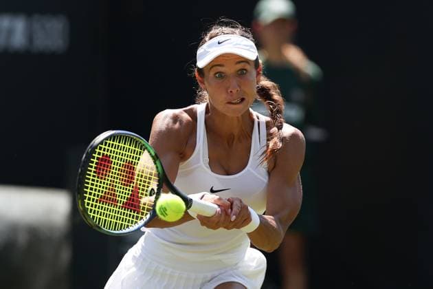 Bad Homburg am 21.06.2025 Tennis Damen Turnier WTA, Tennis Damen 500 Bad Homburg Open powered by Solarwatt 2025 Match Vitalia Djatchenko gegen Yuliia Starodubzeva (UKR) v.l., Vitalia Djatchenko spielt eine Rückhand. Copyright: JoaquimxFerreira