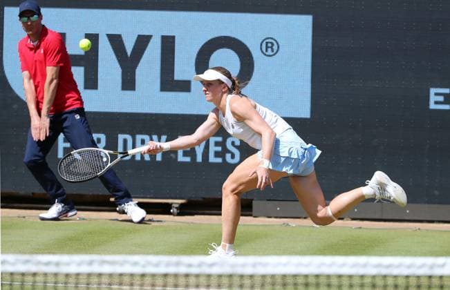 Ljudmila Samsonowa (RUS) im Steffi Graf Stadion Halbfinale HYLO Berlin Tennis Open Damen auf Rasen 21.06.2025