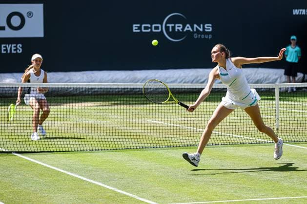 Strogalshchikova, Daria (Tennis-Club SCC Berlin) und Eichholz, Delphine (LTTC Rot-Weiß ), Berlin Tennis Junior Open 2025, Berlin, LTTC Rot-Weiß , 21.06.2025, Copyright: xClaudioxGärtnerx