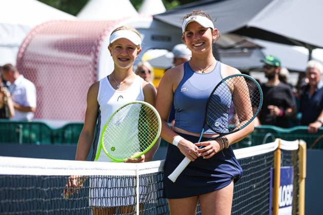 Daria (Tennis-Club SCC Berlin) und Zhenikhova, Sonja (TK Blau-Gold Steglitz), Berlin Tennis Junior Open 2025, Berlin, LTTC Rot-Weiß , 21.06.2025, Copyright: xClaudioxGärtnerx