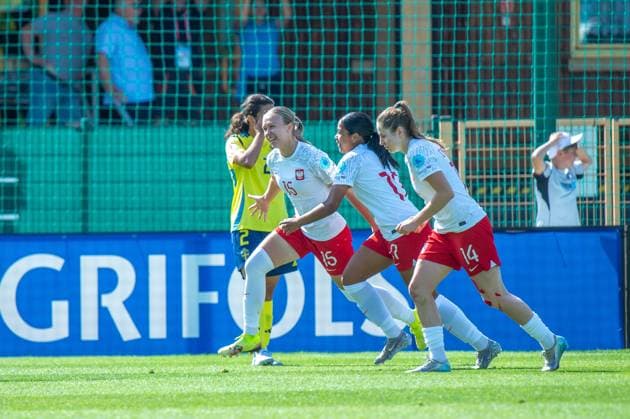 RECORD DATE NOT STATED TARNOBRZEG 21.06.2025 PILKA NOZNA MISTRZOSTWA EUROPY U19 KOBIET 2025 FOOTBALL WOMEN S U19 European Championship, EM, Europameisterschaft 2025 SZWECJA v POLSKA --- SWEDEN v POLAND N Z WERONIKA ARASNIEWICZ MAGDA PIEKARSKA NINA ABE FOT. DOROTA PROKOP ARENA AKCJI NEWSPIX.PL --- newspix.pl 