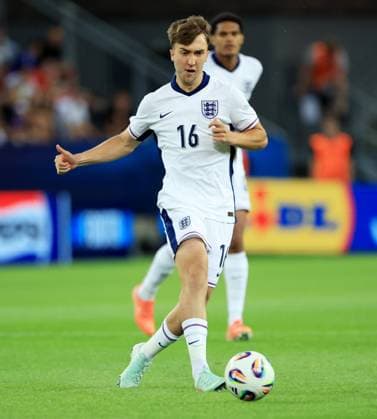 Jack Hinshelwood of England. Spain U21, U 21 v England U21, UEFA U21 Championship, Quarter-final, Stadion Antona Malatinskeho, Slovakia - 21 Jun 2025  Copyright: xNikolaxKrstic Shutterstockx 15367881ax