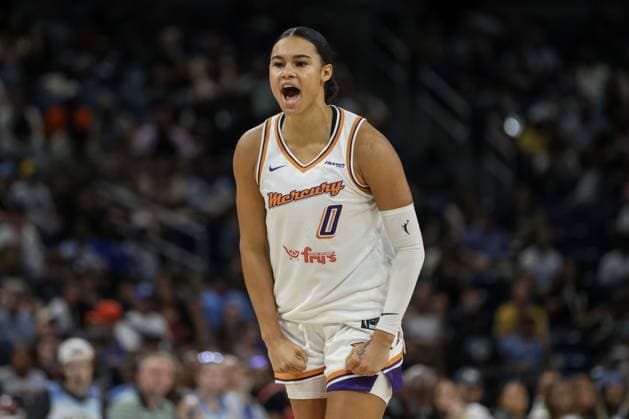 Chicago, USA, June 21, 2025: Satou Sabally (0 Phoenix Mercury) reacts to a play during the game between the Chicago Sky and Phoenix Mercury on Saturday June 21, 2025 at Wintrust Arena, Chicago, USA. (NO COMMERCIAL USAGE) (Shaina Benhiyoun SPP)  Copyright: xShainaxBenhiyoun SPPx spp-en-ShBe-8P6A2685