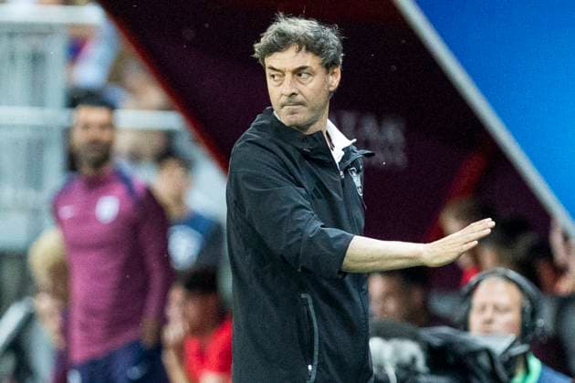 UEFA U21, U 21 Europameisterschaft, Viertelfinale: Spanien - England; 21.06.2025 Santi Denia (Spanien, Cheftrainer) bei der UEFA U21-Europameisterschaft im Viertelfinalspiel zwischen Spanien - England, am 21.06.2025, Anton Malatinsky Stadium, Trnava, Slowakei Copyright: xBEAUTIFULxSPORTS Meuselx